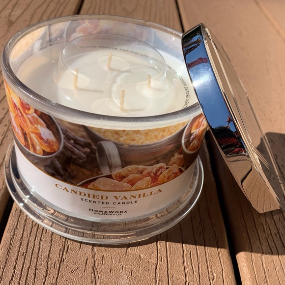 🆕CANDIED VANILLA HARRY SLATKIN HOMEWORX 4 WICK, 18oz CANDLE NWTS! - Picture 5 of 5